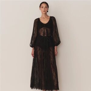 Brand New Doen Nevaeh Dress IN black sz XS